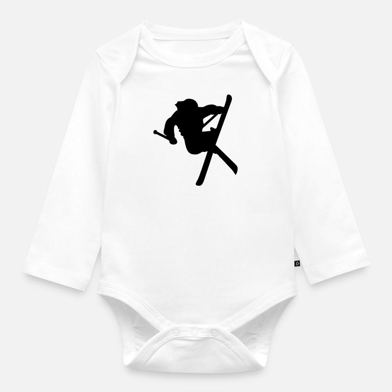 FREESKI - Body Bébé bio manches longues - blanc