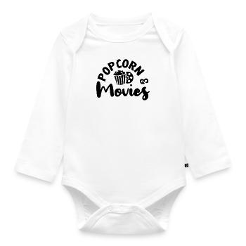 Popcorn et films Corn Popcorn Chef - Body Bébé bio manches longues - blanc - Devant
