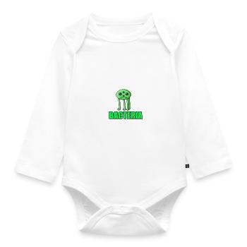 Bacteria - Organic Longsleeve Baby Bodysuit - white - Front