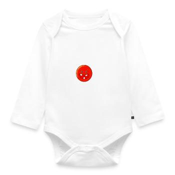 Zähne - Baby Bio-Langarm-Body - Weiß - Vorne