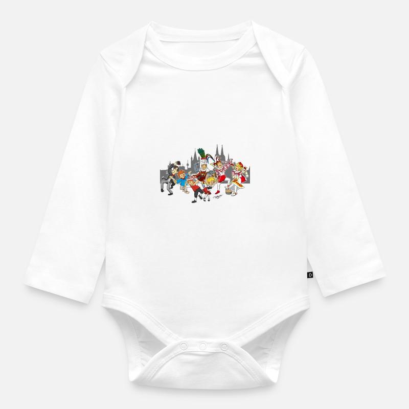 Kölner Originale - Baby Bio-Langarm-Body - Weiß