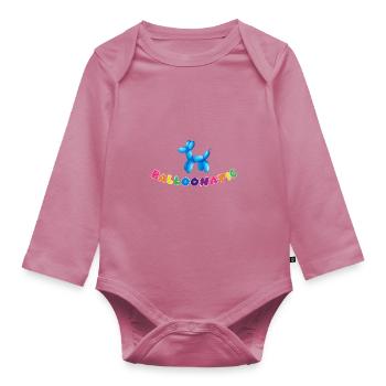 Balloon Animal Balloonatic - Body Bébé bio manches longues - mauve - Devant