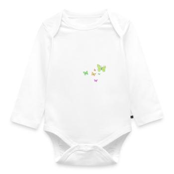 Vornamen Eva - Baby Bio-Langarm-Body - Weiß - Vorne