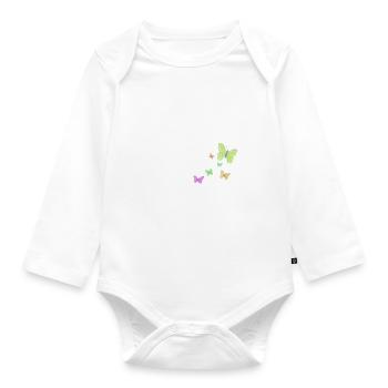 Vornamen Antje - Baby Bio-Langarm-Body - Weiß - Vorne
