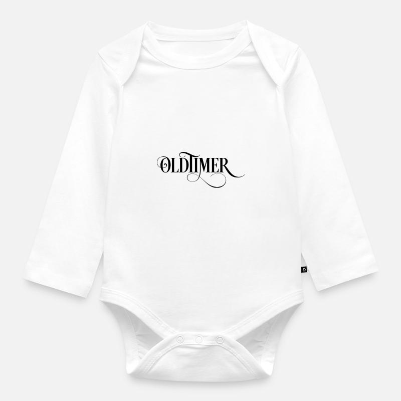 oldtimer - Baby Bio-Langarm-Body - Weiß