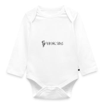 Fils Viking - Body Bébé bio manches longues - blanc - Devant