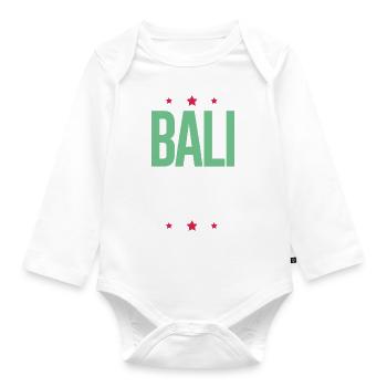 Bali 2024 Holidays - Organic Longsleeve Baby Bodysuit - white - Front