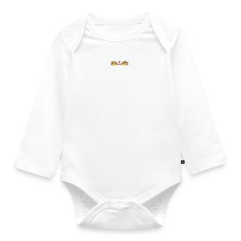 Merry Christmas Gift Happy Holidays - Baby Bio-Langarm-Body - Weiß - Vorne