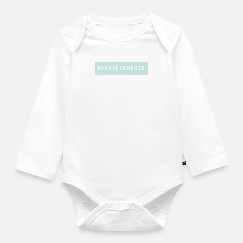Entrepreneuse - Body Bébé bio manches longues - blanc
