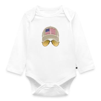 Team Normal - Baby Bio-Langarm-Body - Weiß - Vorne
