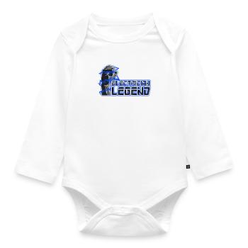 Electrician Legend Funny Saying Electro Worker - Organic Longsleeve Baby Bodysuit - white - Front