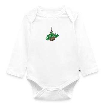 Indoor plant - Organic Longsleeve Baby Bodysuit - white - Front
