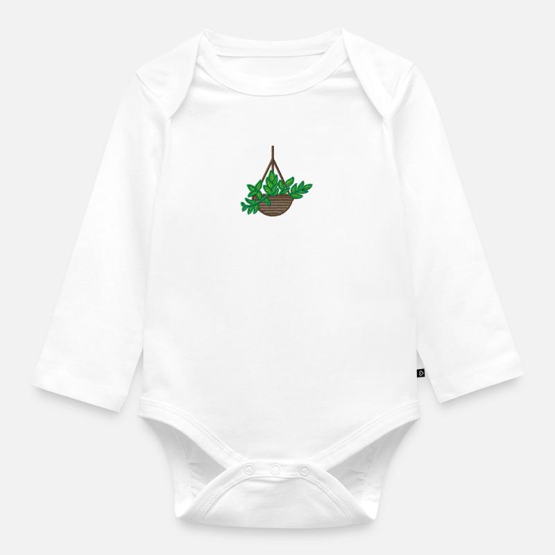 Plante d’intérieur - Body Bébé bio manches longues - blanc