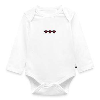 Three Lives - Organic Longsleeve Baby Bodysuit - white - Front