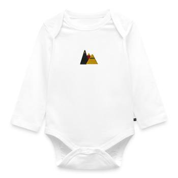 Mountains - Organic Longsleeve Baby Bodysuit - white - Front