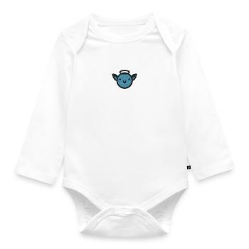 Angel Face - Organic Longsleeve Baby Bodysuit - white - Front