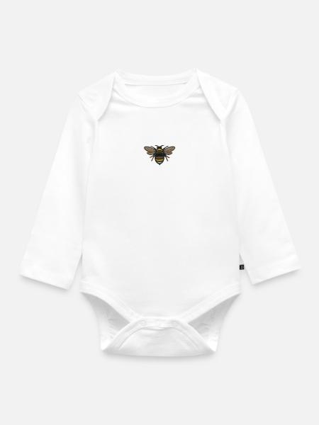 Hummel - Baby Bio-Langarm-Body - Weiß