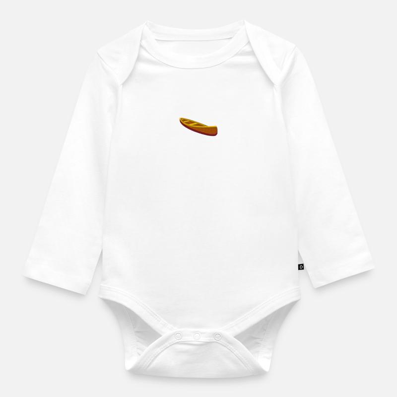 Canoë - Body Bébé bio manches longues - blanc