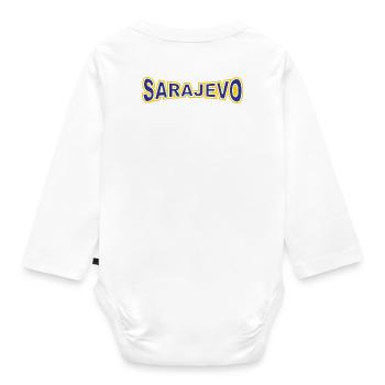 Sarajevo, moj grad. - Baby Bio-Langarm-Body - Weiß - Hinten