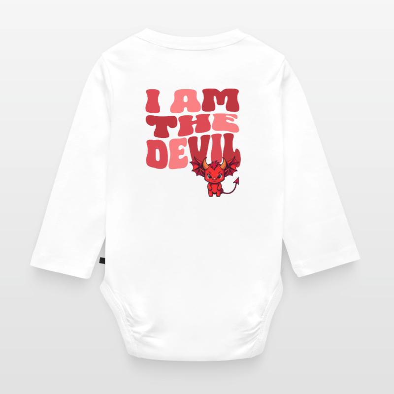 Devil Little Devil Devil Devil Woman Devil Guy Organic Longsleeve Baby Bodysuit