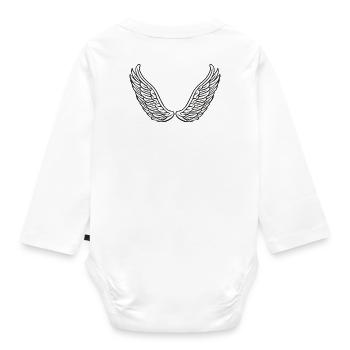 Angel Wings - Angel Wings - Organic Longsleeve Baby Bodysuit - white - Back