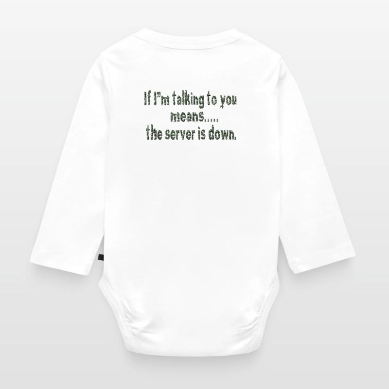 Hacking Hacking Hacker Hacker Computer Cybersicherheit Baby Bio-Langarm-Body