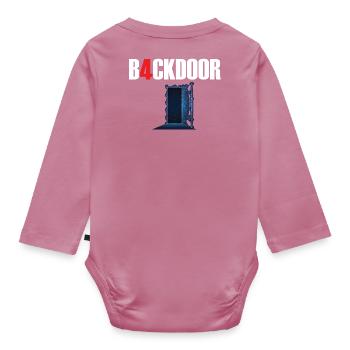 Porte dérobée - Body Bébé bio manches longues - mauve - Dos