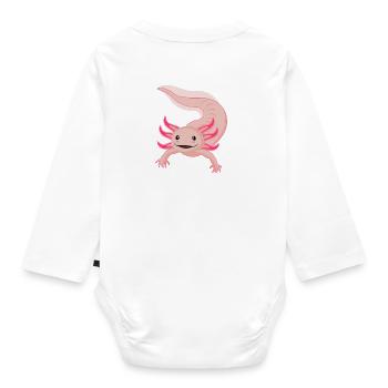 Jolie Axolotl Schwanzlurch - Body Bébé bio manches longues - blanc - Dos