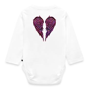 Aile n ° 02 - Design B - Body Bébé bio manches longues - blanc - Dos