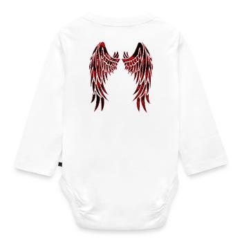 Aile n ° 03 - Design B - Body Bébé bio manches longues - blanc - Dos