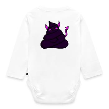 Devil-Heap-purple - Organic Longsleeve Baby Bodysuit - white - Back