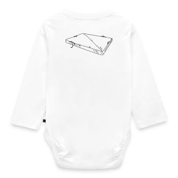 Crashpad 2 - Baby Bio-Langarm-Body - Weiß - Hinten