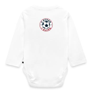 3 ecken 1 elfer - Baby Bio-Langarm-Body - Weiß - Hinten