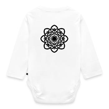 | de fleurs celtiques Idée cadeau pour les anniversaires - Body Bébé bio manches longues - blanc - Dos
