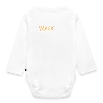Feel the Magic - Cross Country Skiing - Organic Longsleeve Baby Bodysuit - white - Back