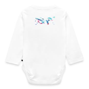 Angelwings,Wings,Aquarelle,Coloré,Angel Wings - Body Bébé bio manches longues - blanc - Dos