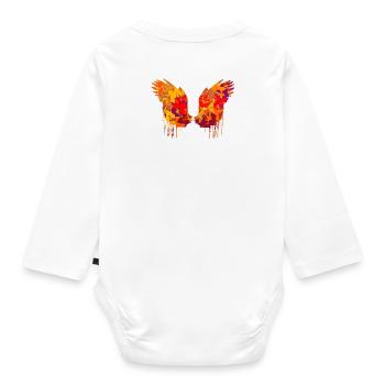 ailes d’ange,ailes,aquarelle,automne,ailes d’ange - Body Bébé bio manches longues - blanc - Dos