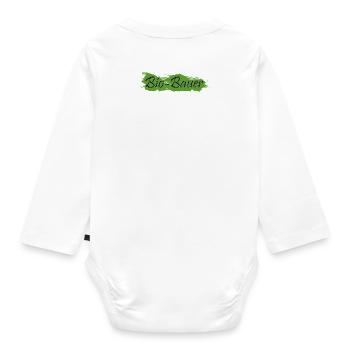 Organic farmer - Organic Longsleeve Baby Bodysuit - white - Back