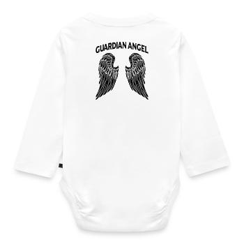 Angel Guardian Angel Wings Protecteur d'ailes d'ange - Body Bébé bio manches longues - blanc - Dos