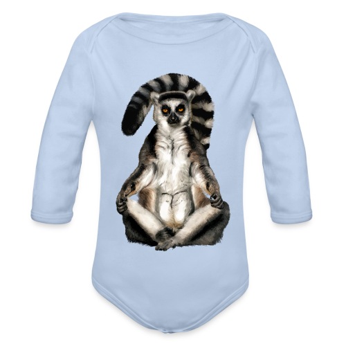 Lemur Katta - Baby Bio-Langarm-Body