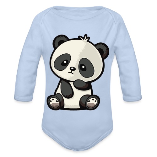 Panda - Baby Bio-Langarm-Body