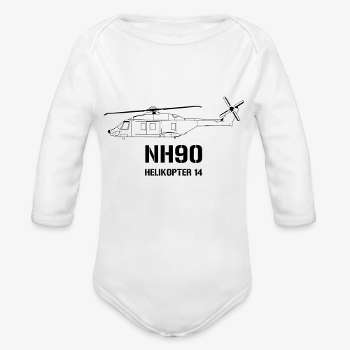Helikopter 14 - NH 90 - Ekologisk långärmad babybody