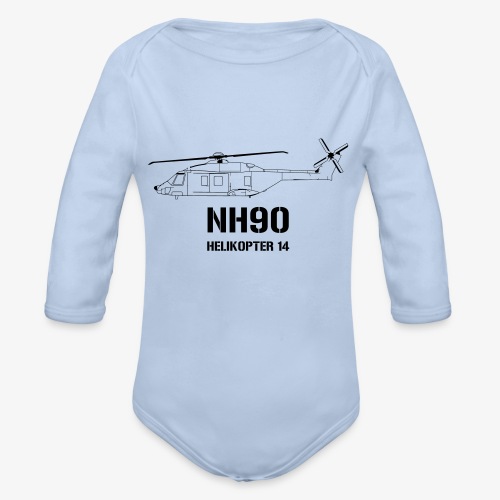 Helikopter 14 - NH 90 - Ekologisk långärmad babybody
