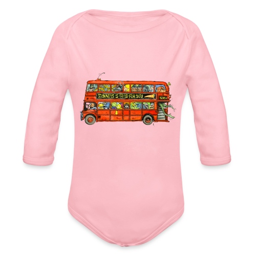 Ein Londoner Routemaster Bus - Baby Bio-Langarm-Body