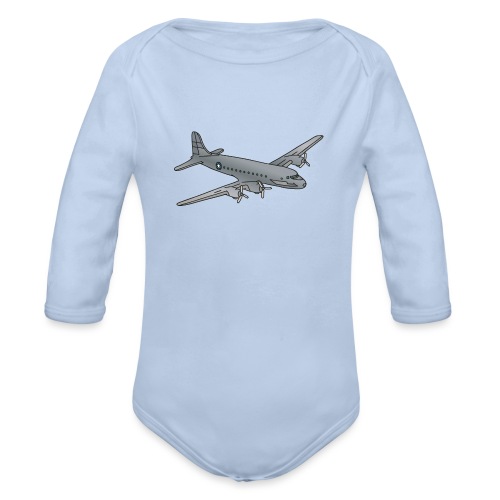 Flugzeug Rosinenbomber c - Baby Bio-Langarm-Body