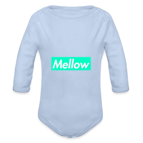 Mellow Light Blue - Organic Longsleeve Baby Bodysuit