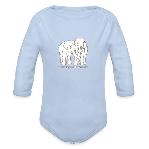 Elephants - Organic Longsleeve Baby Bodysuit