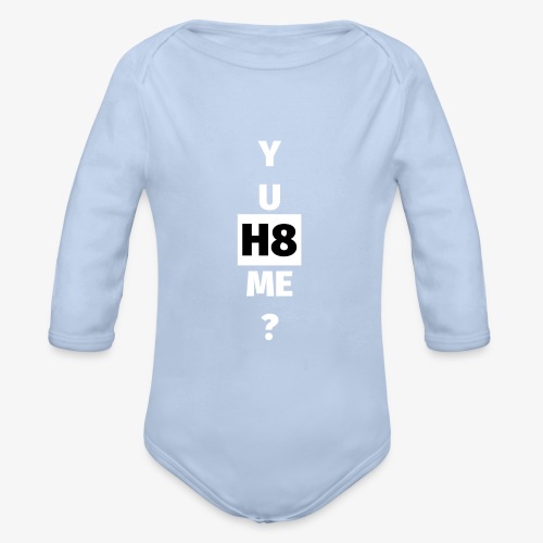 YU H8 ME bright - Organic Longsleeve Baby Bodysuit