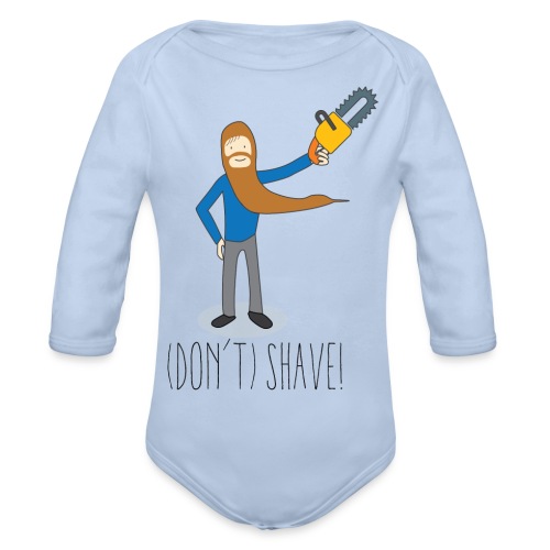(Don't) SHAVE! - Body ecologico per neonato a manica lunga
