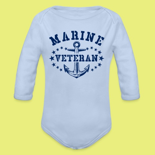 Marine Veteran - Baby Bio-Langarm-Body